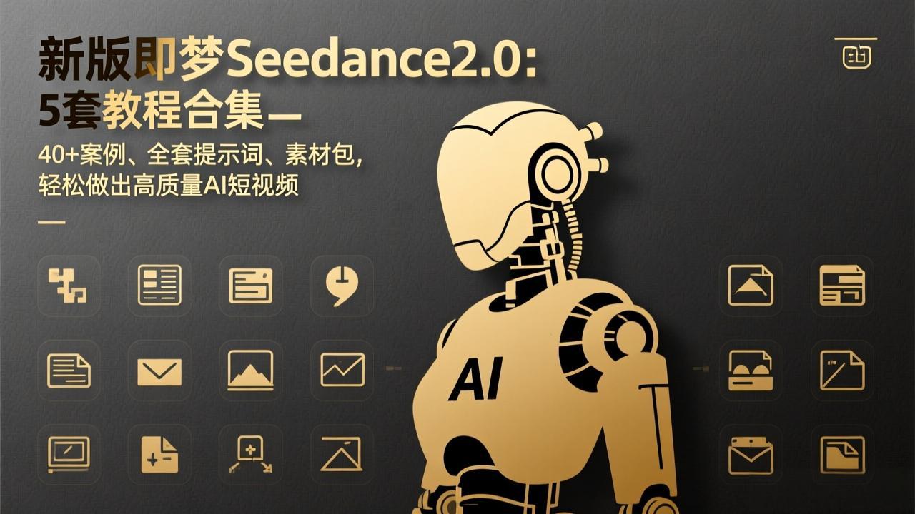 （17398期）新版即梦Seedance2.0：5套教程合集，40+案例、全套提示词、素材包，轻松做出高质量AI短视频_生财有道创业项目网-生财有道