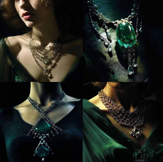 图片[3]-460+专业Midjourney珠宝摄影AI提示词戒指，项链-耳环-手链-宝石等，立即开始创作珠宝艺术——生财有道创业项目网-生财有道