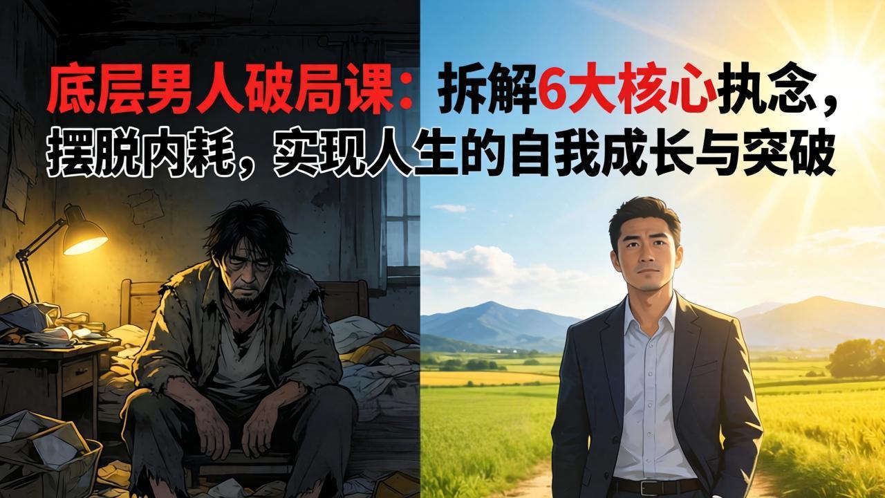 (17747期)付费文章:底层男人破局课:拆解 6 大核心执念,摆脱内耗,实现人生的自我成长与突破_生财有道创业项目网-生财有道