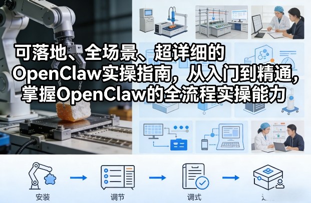 可落地、全场景、超详细的OpenClaw实操指南，从入门到精通，掌握OpenClaw的全流程实操能力——生财有道创业项目网-生财有道