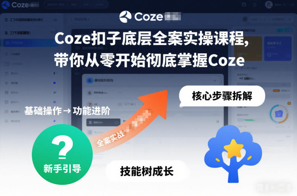 Coze扣子底层全案实操课程，带你从零开始彻底掌握Coze（更新3月）——生财有道创业项目网-生财有道