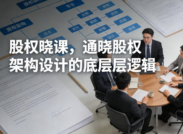 股权晓课，通晓股权架构设计的底层逻辑——生财有道创业项目网-生财有道