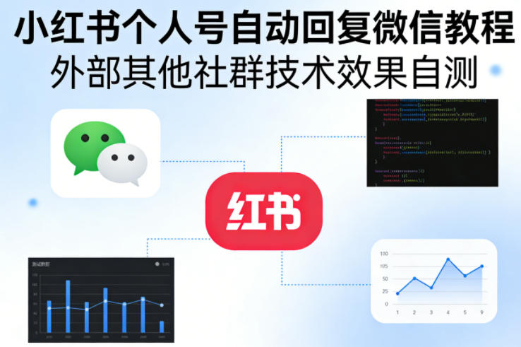 小红书个人号自动回复微信教程，外部其他社群技术，效果自测——生财有道创业项目网-生财有道