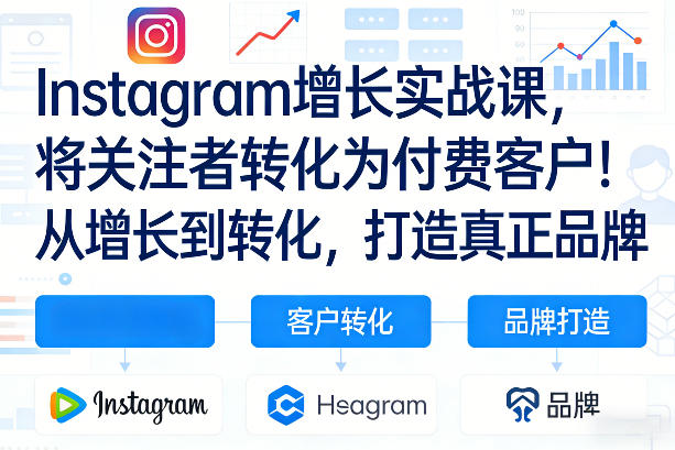 Instagram增长实战课,将关注者转化为付费客户!从增长到转化,打造真正品牌(双语字幕)——生财有道创业项目网-生财有道