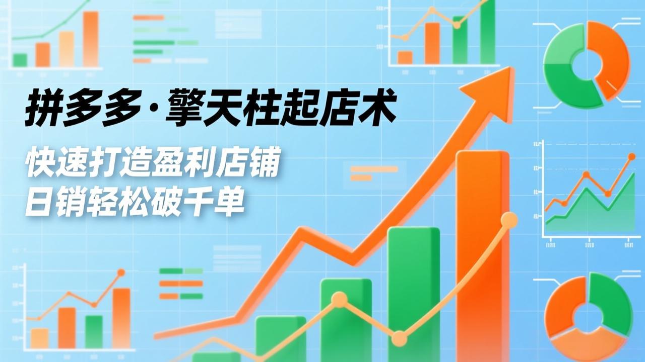 （17715期）拼多多·擎天柱起店术3.0(更新)，爆流布局、利润起飞、不断流，快速打造盈利店铺，日销破千单_生财有道创业项目网-生财有道