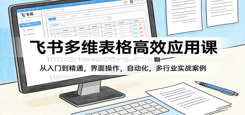 飞书多维表格高效应用课：从入门到精通，界面操作，自动化，多行业实战案例_生财有道创业网-生财有道