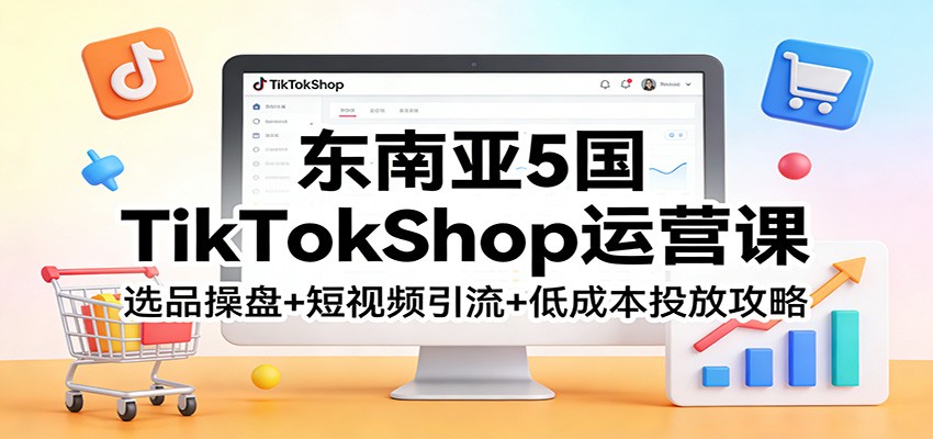 东南亚TikTokShop运营课：选品操盘+短视频引流+低成本投放攻略_生财有道创业网-生财有道
