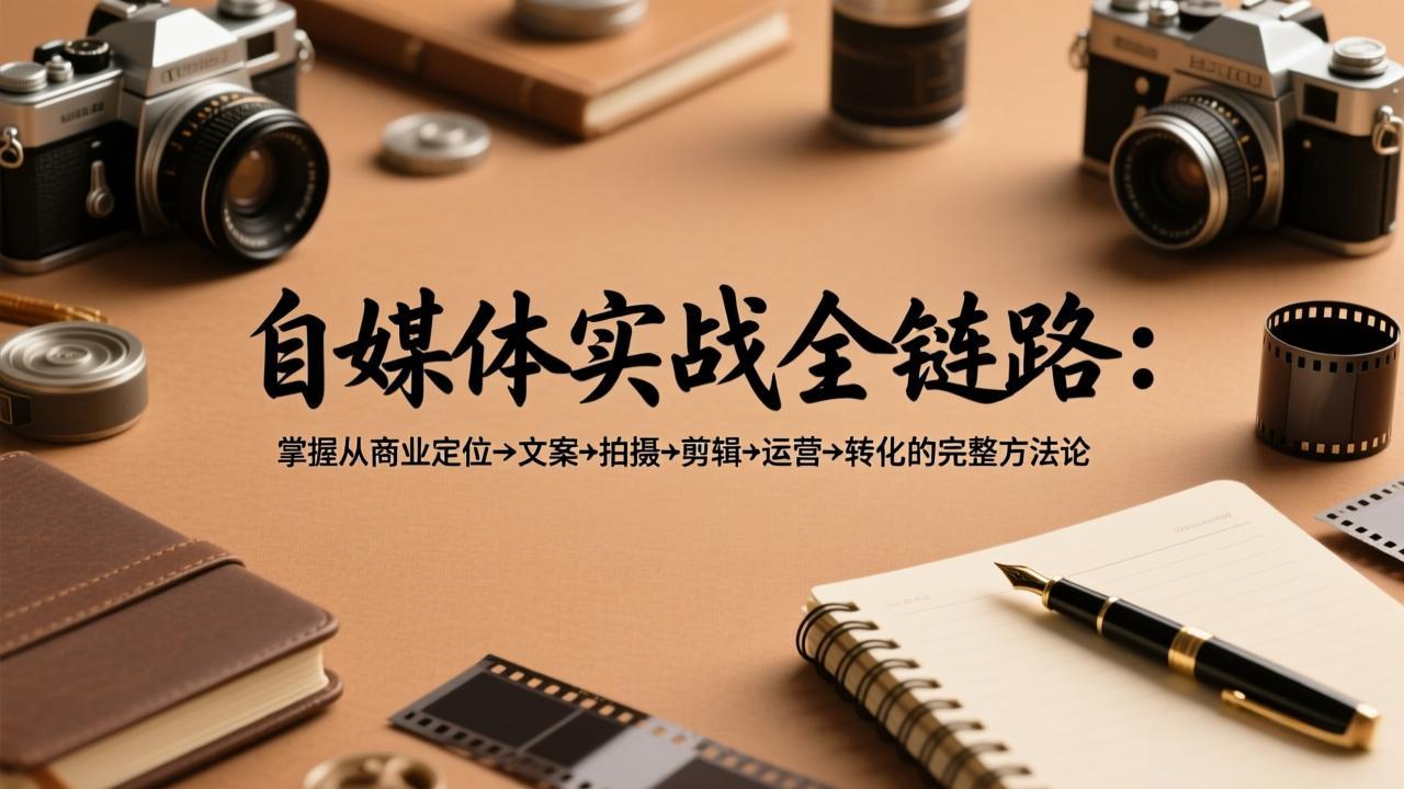 （17586期）自媒体实战全链路：掌握从商业定位→文案→拍摄→剪辑→运营→转化的完整方法论_生财有道创业项目网-生财有道