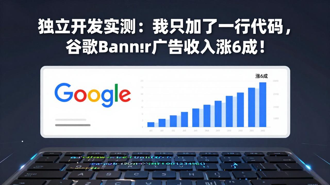（17574期）付费文章：独立开发实测：我只加了一行代码，谷歌Banner广告收入涨6成！_生财有道创业项目网-生财有道