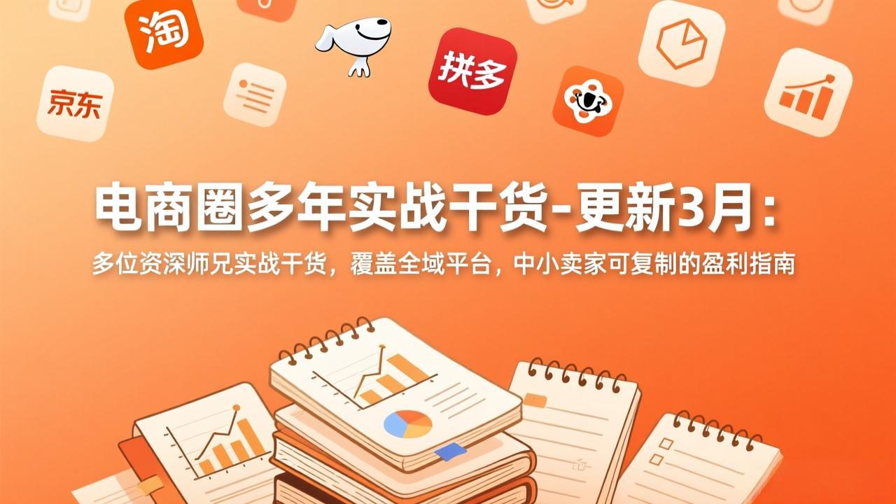 （17577期）电商圈多年实战干货-更新3月：多位资深师兄实战干货，覆盖全域平台，中小卖家可复制的盈利指南_生财有道创业项目网-生财有道