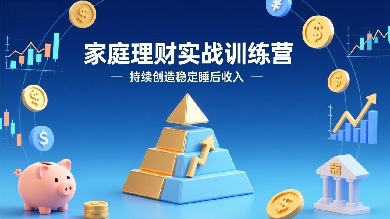 (17486期)家庭理财实战训练营:从0到1建体系,三阶进阶层层递进,助你持续创造稳定睡后收入_生财有道创业项目网-生财有道