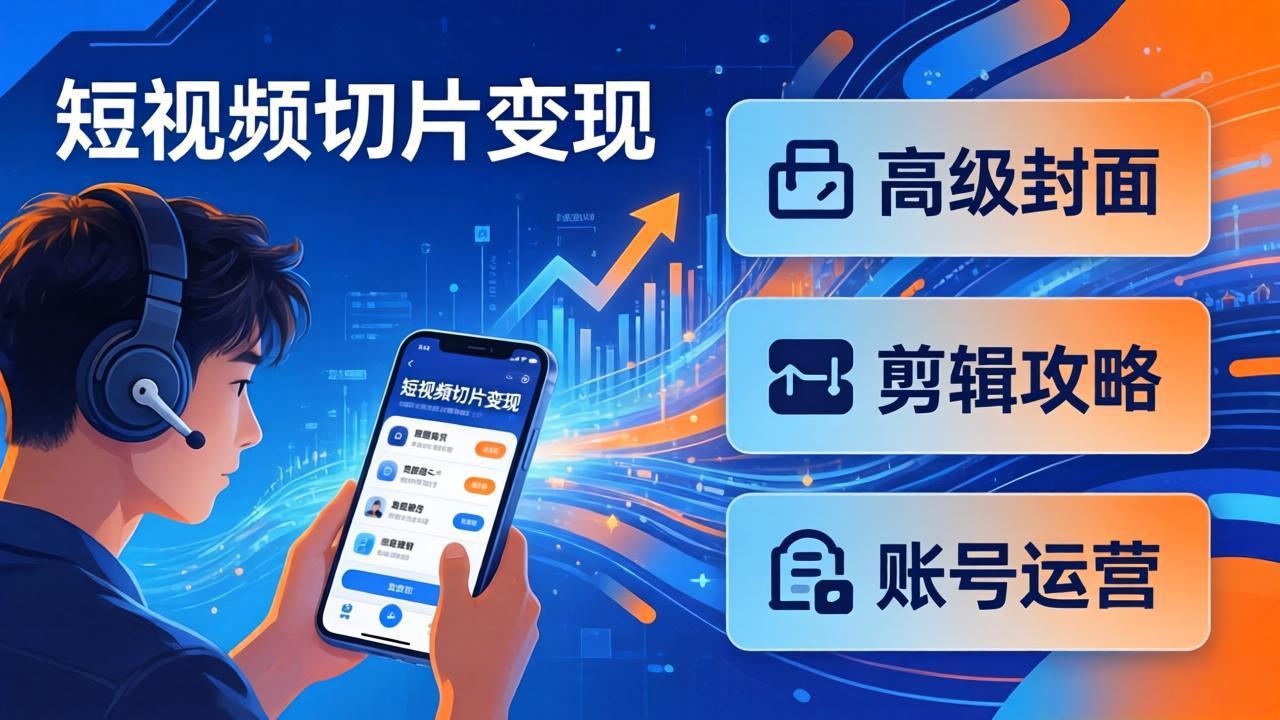 （17758期）短视频切片变现速成班2.0：高级封面+剪辑攻略+账号运营，0基础小白快速入局副业_生财有道创业项目网-生财有道
