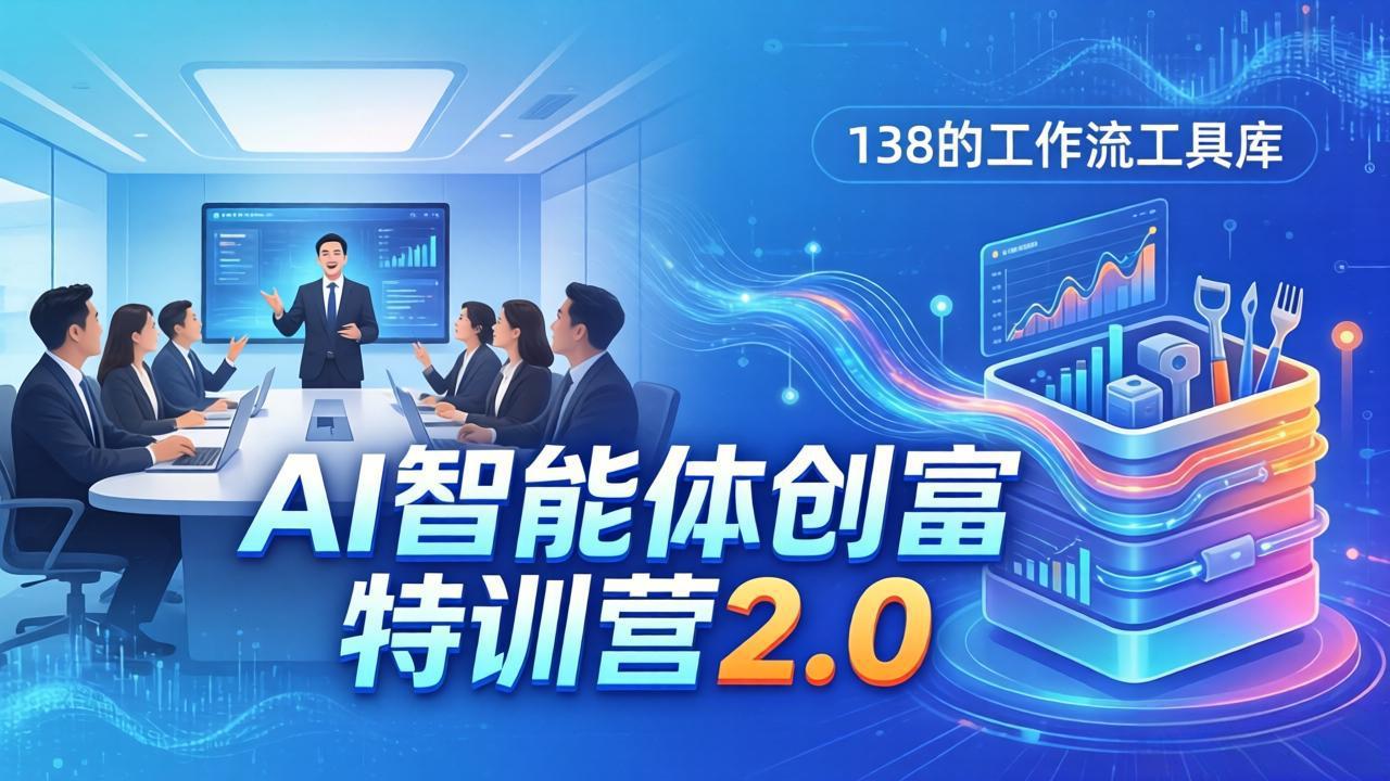 (17833期)AI智能体创富训练营2.0:3天闭门直播+视频课+工具库,从0到1搭建智能体附138个工作流_生财有道创业项目网-生财有道