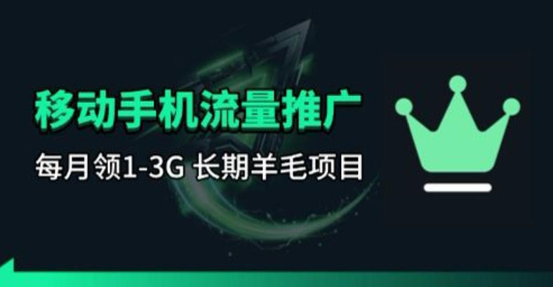 图片[1]-手机流量领取推广_每月一轮，刚需类的长期项目——生财有道创业项目网-生财有道