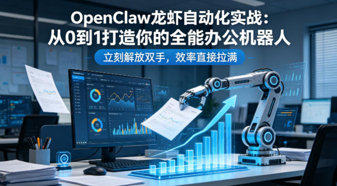 OpenClaw龙虾自动化实战:从0到1打造你的全能办公机器人,立刻解放双手,效率直接拉满——生财有道创业项目网-生财有道