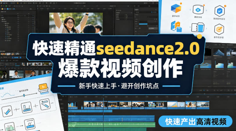 快速精通seedance2.0爆款视频创作，快速产出高清视频，避开大量创作坑点，新手也能快速上手——生财有道创业项目网-生财有道