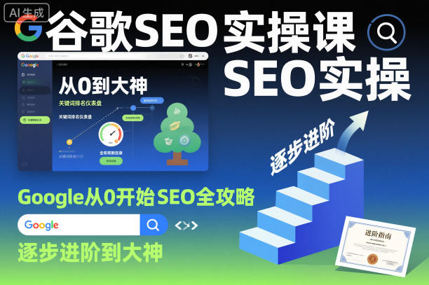 谷歌SEO实操课，Google从0开始SEO全攻略，逐步进阶到大神（更新26年）——生财有道创业项目网-生财有道