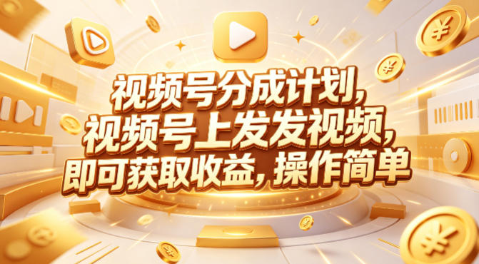 视频号分成计划，599元众筹的Red团队课程，视频号上发发视频，即可获取收益，操作简单——生财有道创业项目网-生财有道