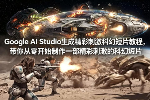 图片[1]-Google AI Studio生成精彩刺激科幻短片教程，带你从零开始制作一部精彩刺激的科幻短片【双语字幕】——生财有道创业项目网-生财有道