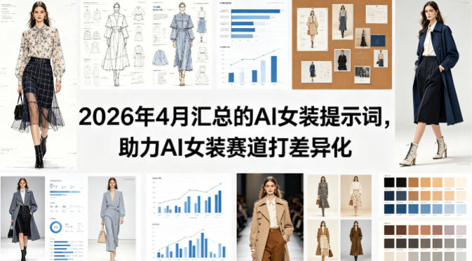 2026年4月汇总的AI女装提示词，助力AI女装赛道打差异化——生财有道创业项目网-生财有道