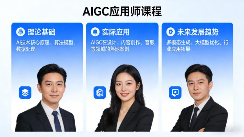 AIGC应用师课程，覆盖了AI技术的理论基础、实际应用、以及未来发展趋势——生财有道创业项目网-生财有道