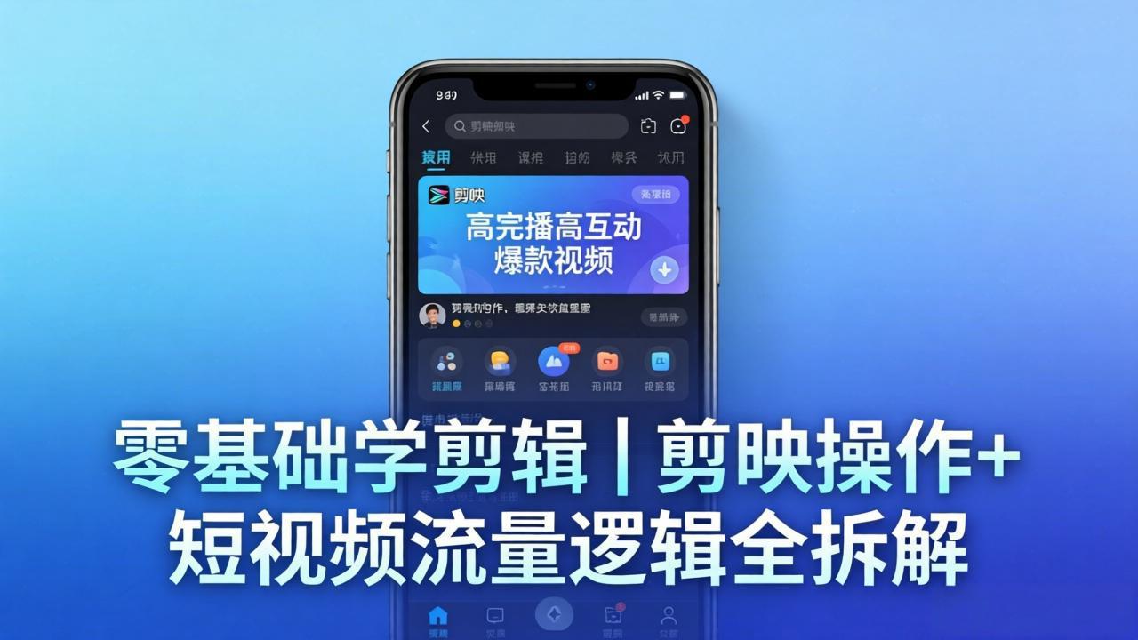 （18117期） 【零基础学剪辑】剪映操作+短视频流量逻辑全拆解｜手把手教你剪出高完播高互动爆款视频_生财有道创业项目网-生财有道