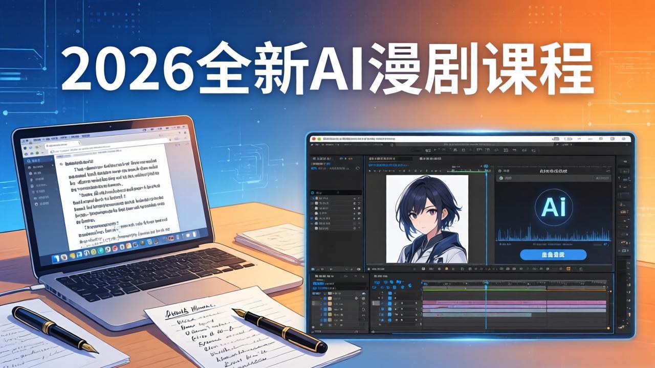(17893期)2026全新AI漫剧课程:覆盖创作全链路,教你写作分镜剪辑配音一站式打造漫剧作品_生财有道创业项目网-生财有道