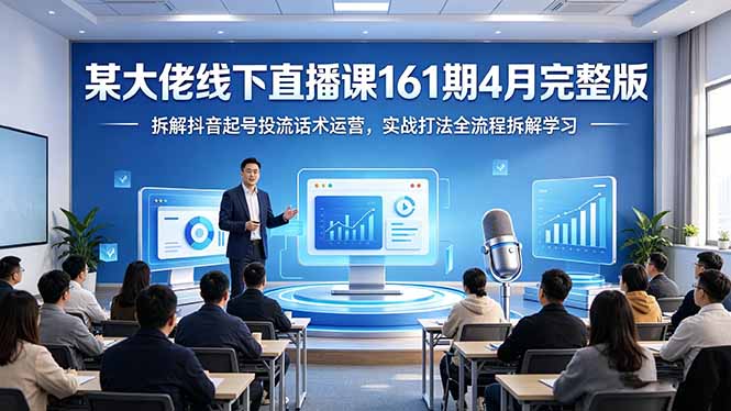 （18209期）某大佬线下直播课161期4月完整版，拆解抖音起号投流话术运营，实战打法全流程拆解学习_生财有道创业项目网-生财有道