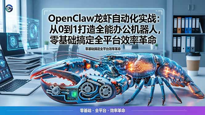(17996期)OpenClaw龙虾自动化实战:从0到1打造全能办公机器人,零基础搞定全平台效率革命_生财有道创业项目网-生财有道