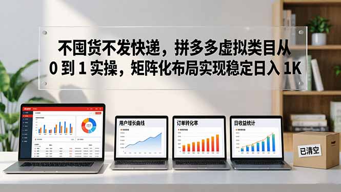 （17989期）不囤货不发快递，拼多多虚拟类目从 0 到 1 实操，矩阵化布局实现稳定日入 1K_生财有道创业项目网-生财有道