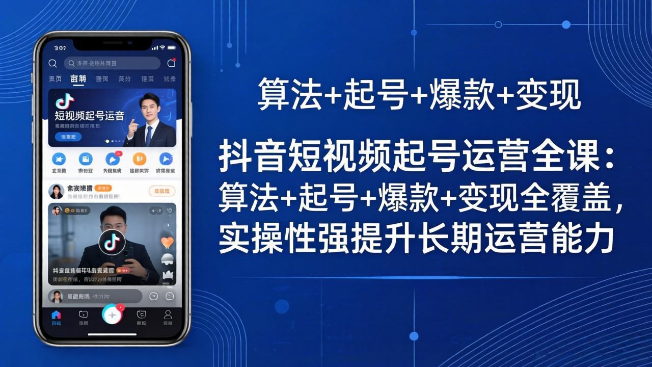 （18071期）抖音短视频起号运营全课：算法+起号+爆款+变现全覆盖，实操性强提升长期运营能力_生财有道创业项目网-生财有道