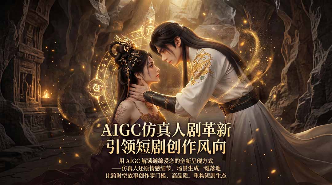 图片[1]-（18199期）AIGC 仿真人短剧创作革新，解锁仙侠爱恋全新呈现，一键出高质场景，零门槛打造爆款剧集_生财有道创业项目网-生财有道