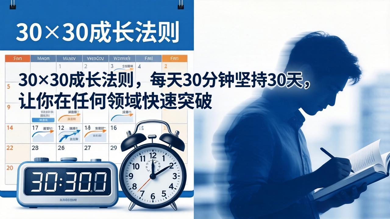 (18057期)付费文章:30×30成长法则,每天30分钟坚持30天,让你在任何领域快速突破_生财有道创业项目网-生财有道