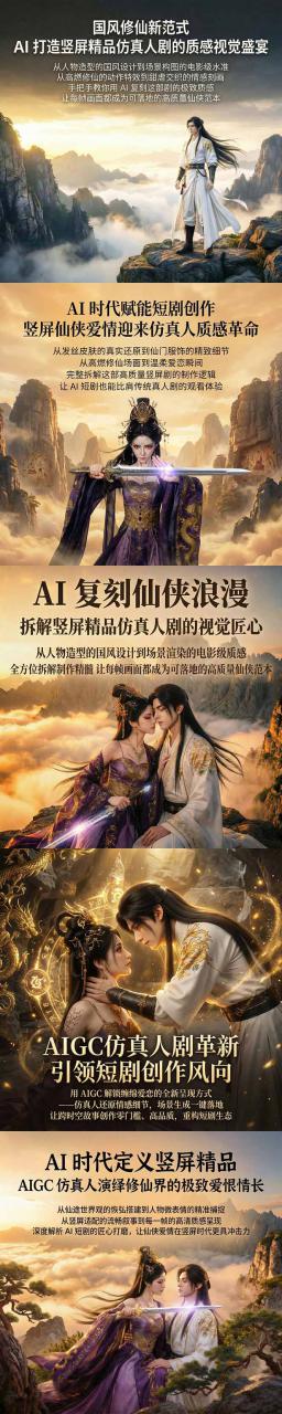 （18199期）AIGC 仿真人短剧创作革新，解锁仙侠爱恋全新呈现，一键出高质场景，零门槛打造爆款剧集_生财有道创业项目网-生财有道