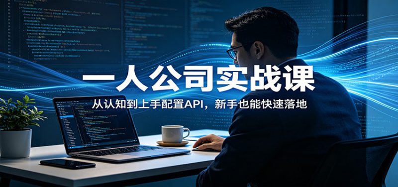 一人公司实战课：从认知到上手配置API，新手也能快速落地_生财有道创业网-生财有道