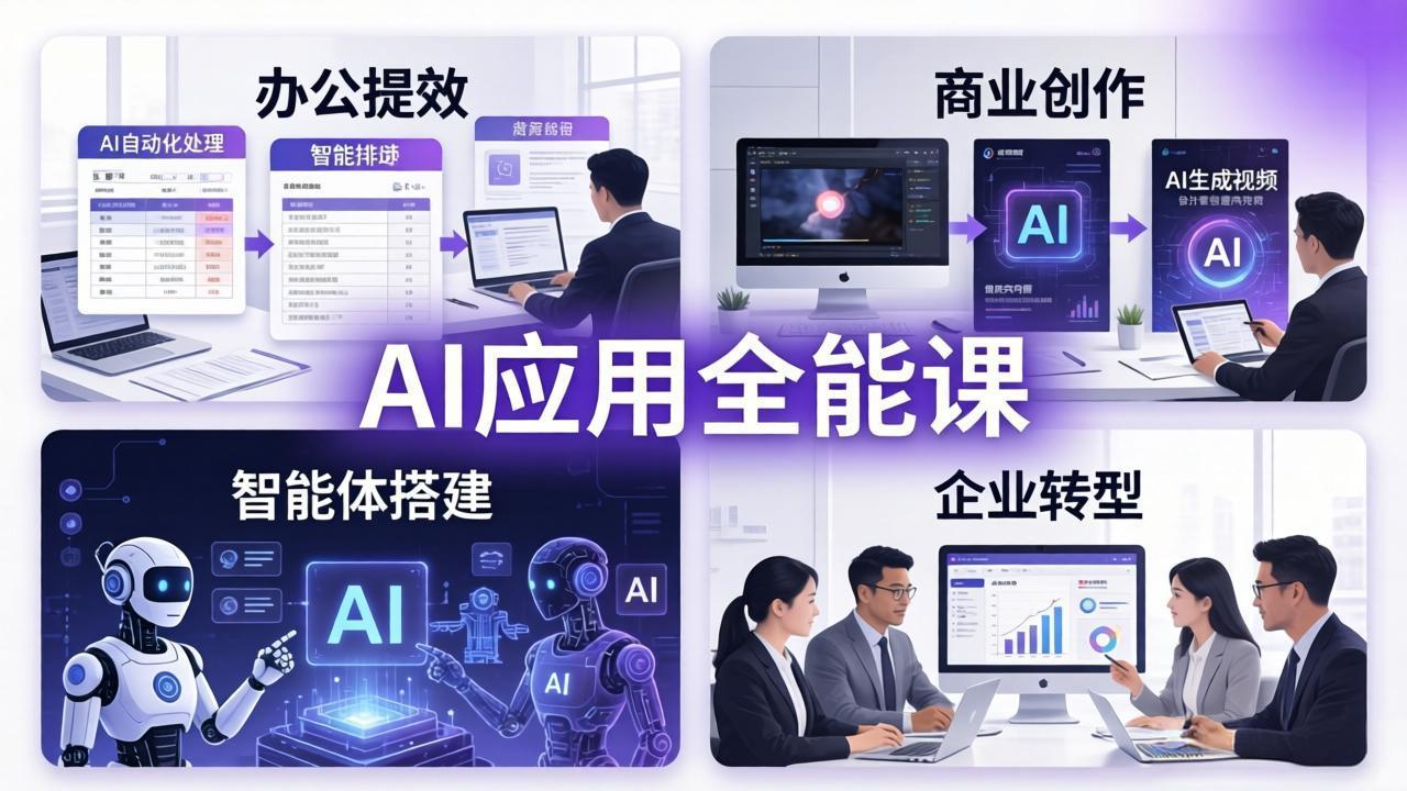 (17890期)AIGC 应用全能课:办公提效、商业创作、智能体搭建、企业转型,一站式学会AI应用_生财有道创业项目网-生财有道