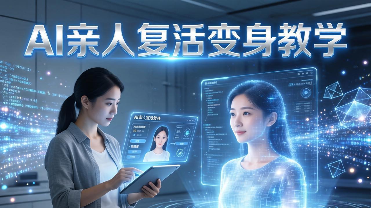 图片[1]-（17940期）AI亲人复活变身教学，最近超级火爆的项目，涨粉超级快，私域引流代做服务，收徒等_生财有道创业项目网-生财有道