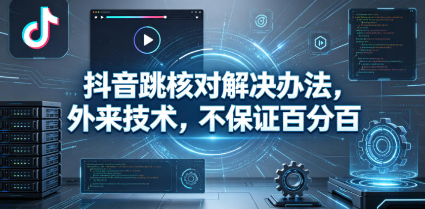 抖音跳核对解决办法，外来技术，不保证百分百——生财有道创业项目网-生财有道