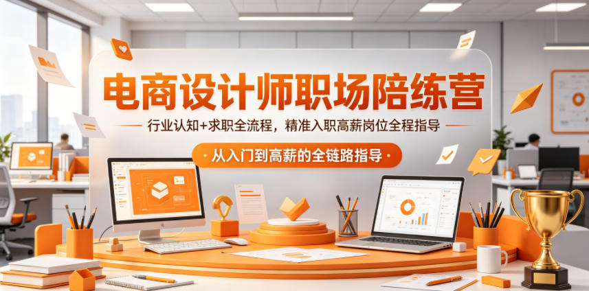 电商设计师职场陪练营，行业认知+求职全流程，精准入职高薪岗位全程指导——生财有道创业项目网-生财有道