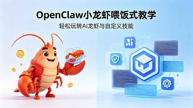 （18566期）不用懂技术！OpenClaw小龙虾喂饭式教学，轻松玩转AI龙虾与自定义技能 (5月22更新)_生财有道创业项目网-生财有道