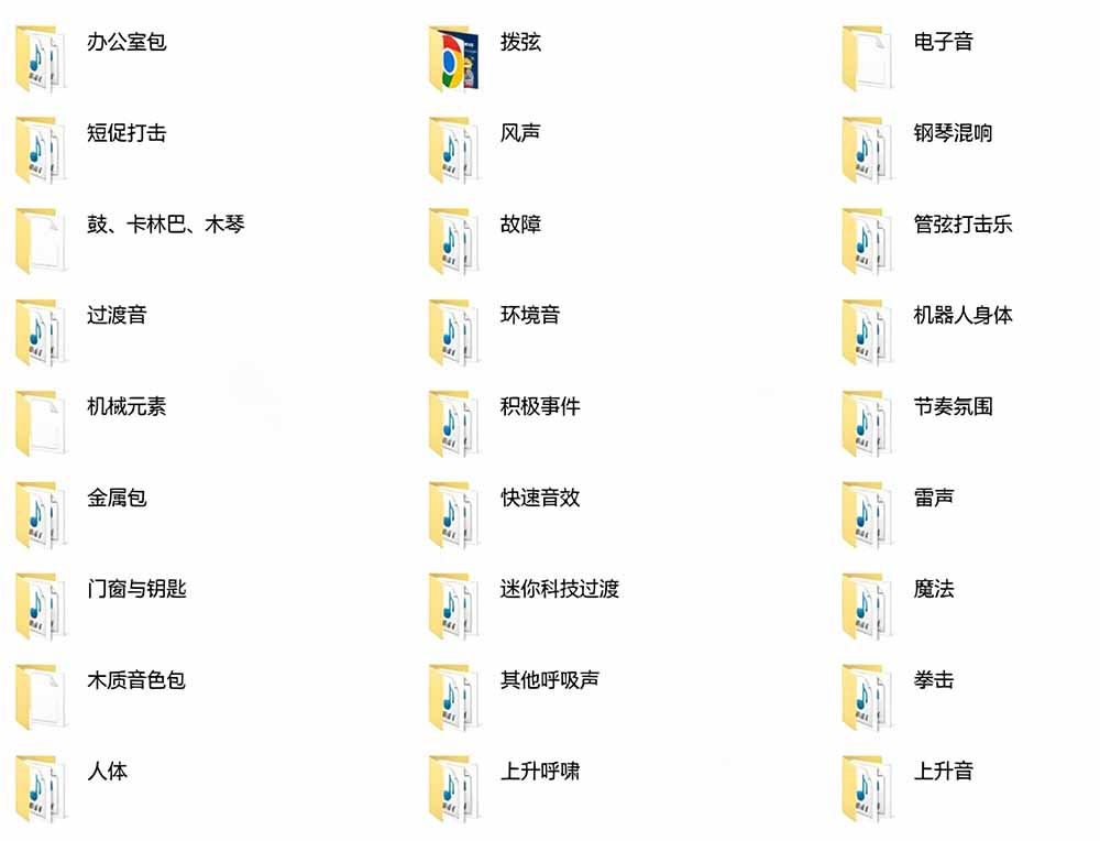 图片[2]-（18660期）宝藏音效合集包！60+多种音效分类，共计3900个，分类清晰，全中文分类，高品质剪辑音效素材包_生财有道创业项目网-生财有道