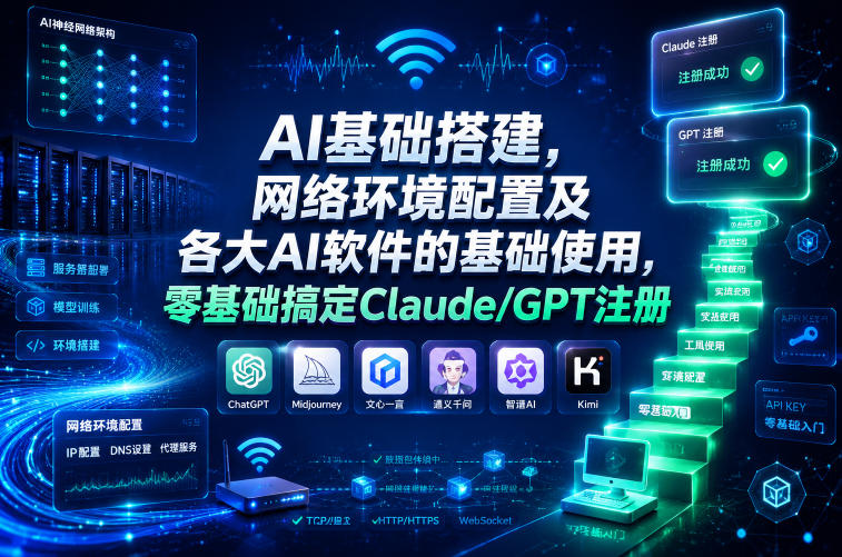 AI基础搭建，网络环境配置及各大AI软件的基础使用，零基础搞定Claude/GPT注册——生财有道创业项目网-生财有道