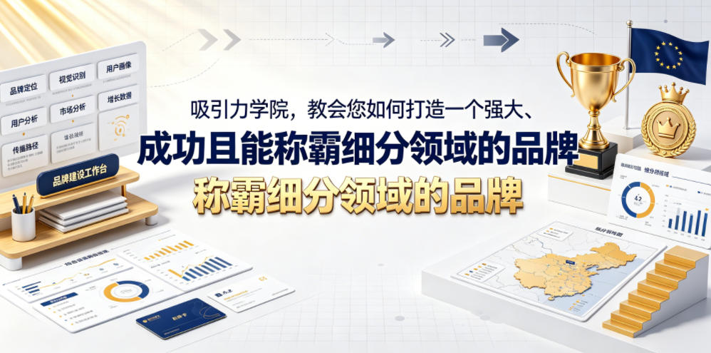 吸引力学院，教会您如何打造一个强大、成功且能称霸细分领域的品牌！【原创双语字幕】——生财有道创业项目网-生财有道
