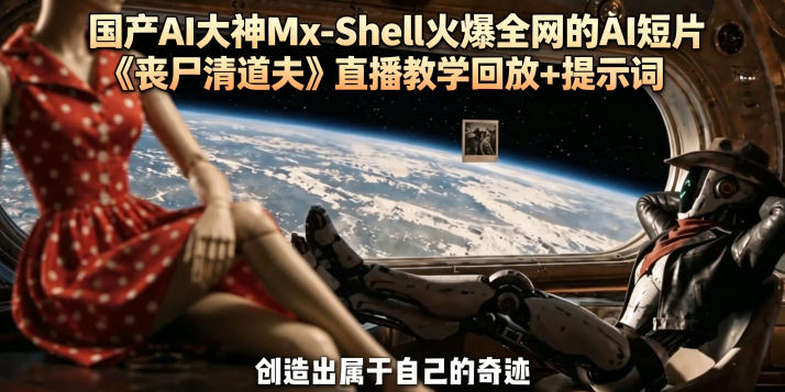 国产AI大神Mx-Shell火爆全网的AI短片《丧尸清道夫》直播教学回放+提示词——生财有道创业项目网-生财有道