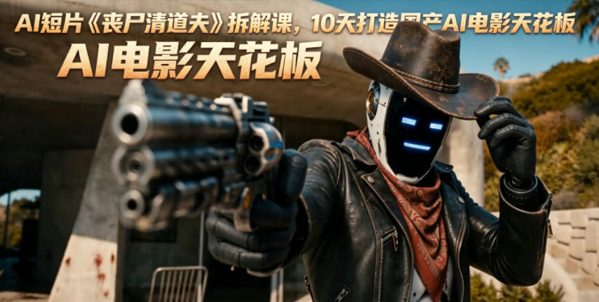 AI短片《丧尸清道夫》拆解课，10天打造国产AI电影天花板——生财有道创业项目网-生财有道