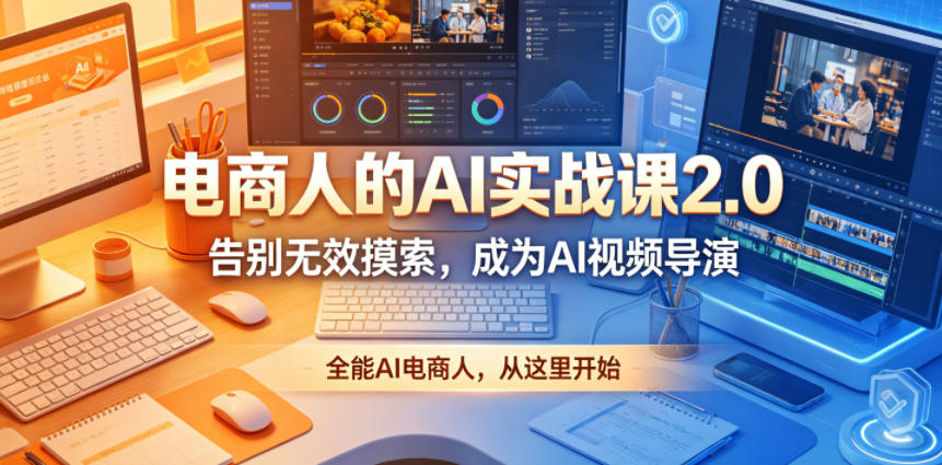 电商人的AI实战课2.0，告别无效摸索，成为AI视频导演，全能AI电商人，从这里开始——生财有道创业项目网-生财有道