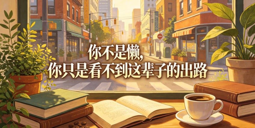 付费文章：你不是懒，你只是看不到这辈子的出路——生财有道创业项目网-生财有道