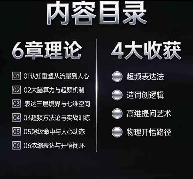 （18970期）马大个高维表达全套实战课，跳出普通口才教学，大脑超频训练打造原创思想IP体系_生财有道创业项目网-生财有道