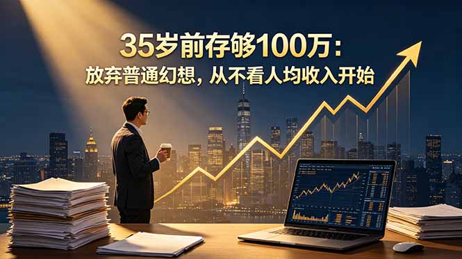 （18689期）35岁前存够100万：放弃普通幻想，从不看人均收入开始_生财有道创业项目网-生财有道