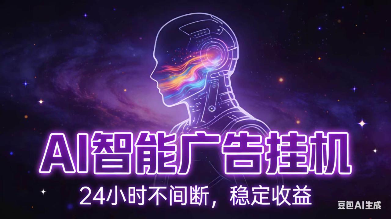 图片[1]-（18929期）AI智能广告全自动挂机，全自动化运行，适合小白，宝妈，有主业人群，全程扶持搭健一套流程_生财有道创业项目网-生财有道